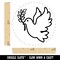 Peace Dove with Olive Branch Rubber Stamp for Stamping Crafting Planners